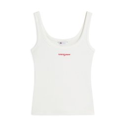 Tommy Jeans Top roșu / alb