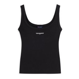 Tommy Jeans Top negru / alb