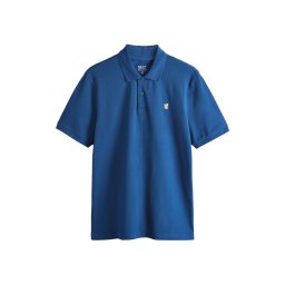 Next Tricou albastru închis / maro / galben / alb