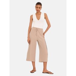Lipsy Pantaloni culoarea pielii / negru
