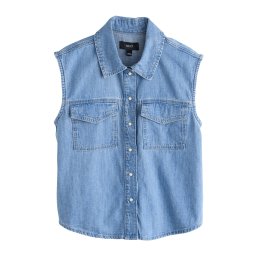 Next Vestă albastru deschis