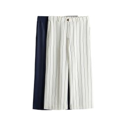 The Set Pantaloni bleumarin / negru / alb
