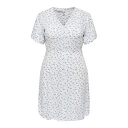 ONLY Carmakoma Rochie 'CAREVIDA' opal / albastru deschis / alb