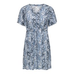 ONLY Carmakoma Rochie 'CAREVIDA' bleumarin / opal / albastru deschis / alb