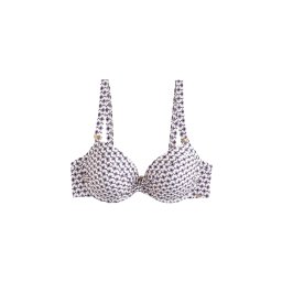 Next Sutien costum de baie lila / mov vânătă / rosé / alb