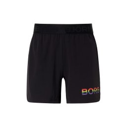 BJÖRN BORG Pantaloni sport lila / portocaliu / roșu / negru
