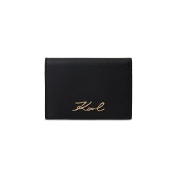 Karl Lagerfeld Etui ' K/Signature Klappbares Kartenetui ' negru