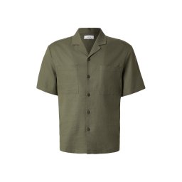 DAN FOX APPAREL Cămașă 'Leonard' verde