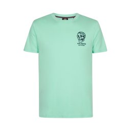 Petrol Industries Tricou bleumarin / verde mentă