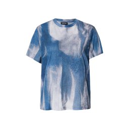 G-STAR Tricou albastru denim / gri / alb