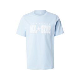 CONVERSE Tricou 'ALL STAR' albastru deschis / alb
