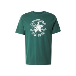 CONVERSE Tricou 'BROKEN GLASS' verde pin / alb