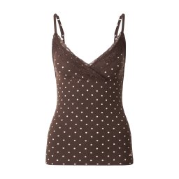HOLLISTER Top maro / alb