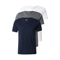 Reebok Tricou 'SANTO' bleumarin / gri închis / alb