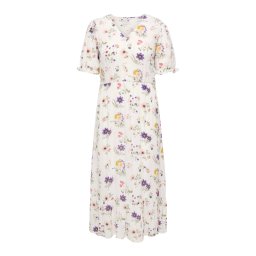 ONLY Carmakoma Rochie 'CARCHIANTI' galben / lila / rosé / alb lână