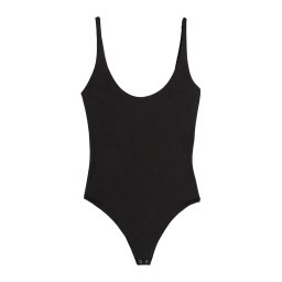 Bershka Tricou body negru
