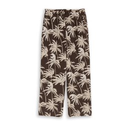 TOM TAILOR DENIM Pantaloni maro cămilă / maro / alb