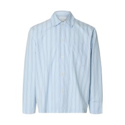 SELECTED Cămașă 'SLHMurray' bleumarin / albastru deschis / alb