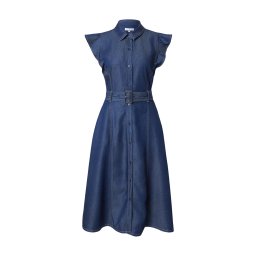 TOMMY HILFIGER Rochie tip bluză 'Fit And Flare Midi' albastru denim