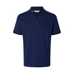 SELECTED Tricou 'SLHMilan' bleumarin