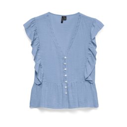 VERO MODA Bluză 'VMVido' albastru deschis