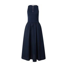 TOMMY HILFIGER Rochie 'Gold-tone Button Sleeveless Maxi' bleumarin