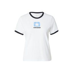 CONVERSE Tricou albastru deschis / negru / alb