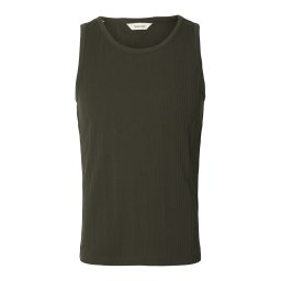 SELECTED Tricou 'SLHANDRE' verde pin