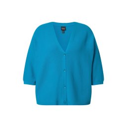 Ulla Popken Geacă tricotată azur