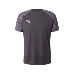 PUMA Tricou funcțional 'TeamLIGA26' gri deschis / negru / alb