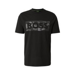 BOSS Tricou 'Globe' gri metalic / gri închis / negru