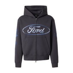 Abercrombie & Fitch Hanorac azur / negru / alb