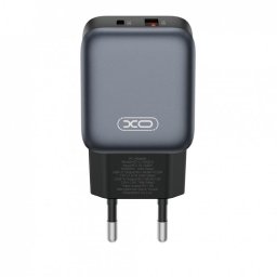 Incarcator priza USB-A + USB-C 20W Negru, XO L154