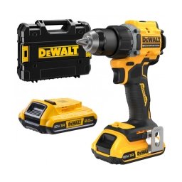 DeWalt - DCD794D2T - Masina de gaurit si insurubat cu 2 acumulatori, Li-Ion, 18 V, 2 Ah, 74 Nm, valiza speciala