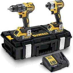 DeWALT Set masini de gaurit cu acumulator DCK266P2 set, 18V, 2-piece. (GALBEN/NEGRU,valiza , 2x bateri 5Ah )