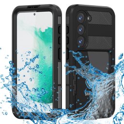 Husa Husa pentru Samsung Galaxy S23 - ShellBox Waterproof IP68 Case - Black