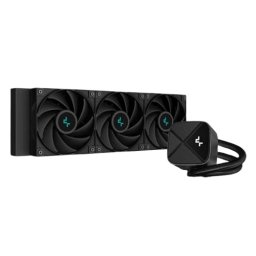 DeepCool CPU Water Cooler - LS720S Zero Dark (max. 19dB; max. 145.86 m3/h; 3x12cm, LED A-RGB)