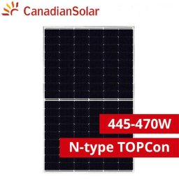 Panou fotovoltaic Canadian Solar 460W Rama Neagra - CS6.2-48TD-460 TOPHiKu6 N-type