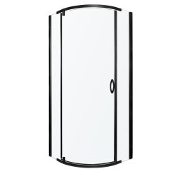 Splash Black 90 cabină de duș curbată fără tavă de duș