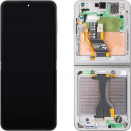 Display cu Touchscreen Samsung Galaxy Z Flip6 F741, cu Rama, Sub Inner, Argintiu (Silver Shadow), Service Pack GH82-35013A