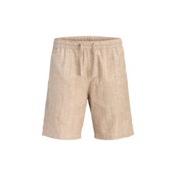 JACK & JONES Bermude Jpstjaiden Summer Linen Stripe 12296410 16-1119 TCX lemon pepper