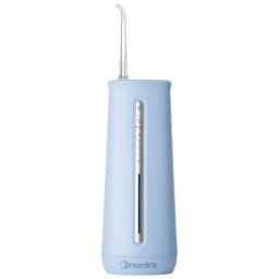 Irigator oral Nordics IA44B, 230 ml, IPX8, 5 moduri, 5 intensitati ale jetului, USB-C, Albastru