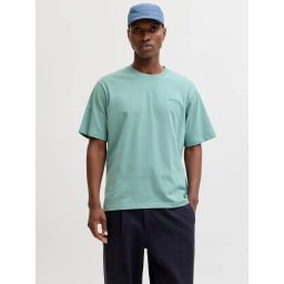 Jack & Jones Tricou barbati, din bumbac, Relaxed Fit, JJEARCHIVE, Verde deschis (SELECTATI MARIMEA: 2XL)