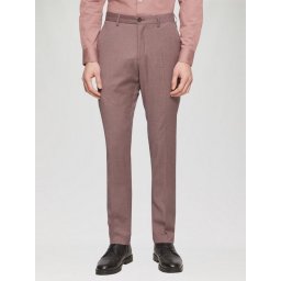 s.Oliver BLACK LABEL Pantaloni costum barbati, cu talie medie si croiala Slim fit, Liliac inchis (SELECTATI MARIMEA: 48)