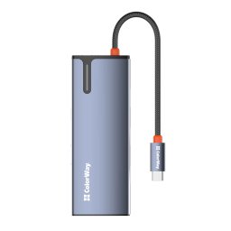 COLORWAY USB hub (docking station) USB-C 5-в-1 Type C PD 100W/USB3.0х3/HDMI 4К