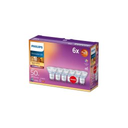 SET 6x bec LED dimabil Philips Warm Glow GU10/3,8W/230V 2200-2700K