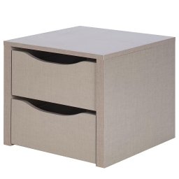 Orange dulap 2 sertare 45x39x45 cm, PAL imprimat lacuit, gri - Verificat A · Re-Bloom