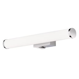 Mattimo aplica LED 40x6x9 cm, 4.3W 450lm 3000K, sticla acrilica, cadru metal cromat, comutator basculant, alb/argintiu - Verificat A · Re-Bloom