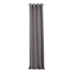 Balance draperie opaca 135x300 cm, 100% poliester, inele de fixare, spalare delicata 30°C, gri - Verificat A · Re-Bloom