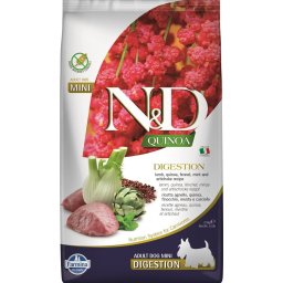 FARMINA N&D Quinoa Digestion Hrana digestiva pentru caini de talie mica, cu miel 2.5 kg